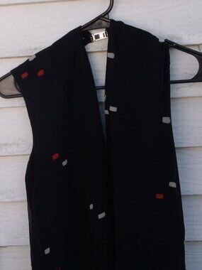 Jason Wu Grey Collection Black Top Size 0 – Chic Red & White Accents
